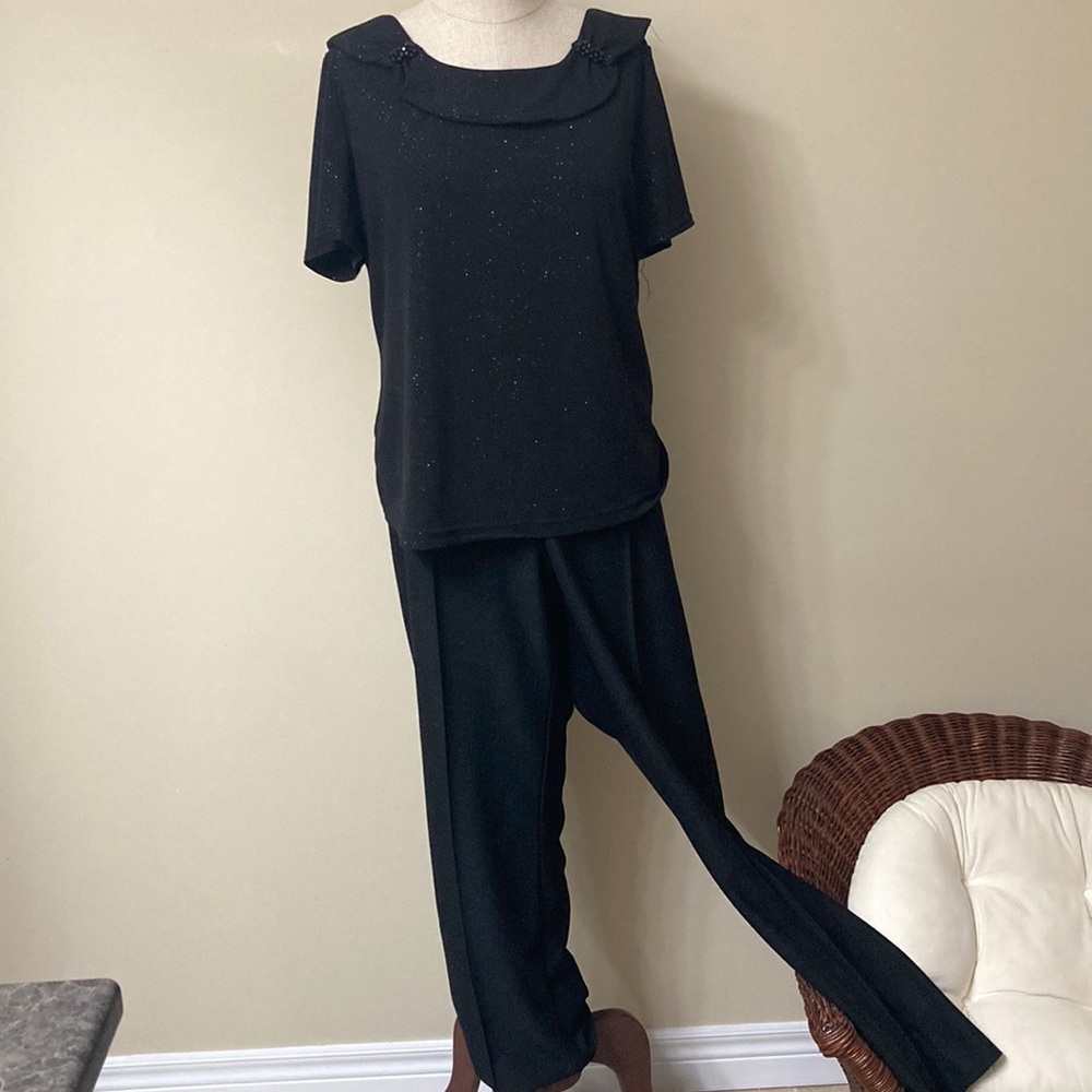 Fits Like Size 18 Black Sparkly Set